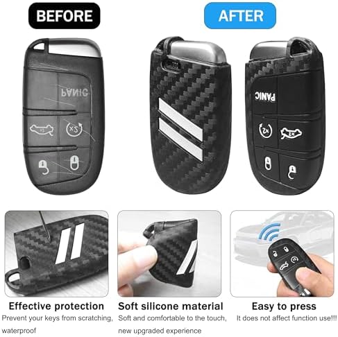 YOSRTER Key Fob Cover with Keychain - Image 2