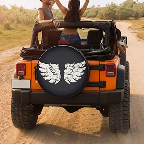 Bird Wings Spare Tire Cover Dust-Proof Wheel Tire Cover Fit Trailer, SUV and - Image 4