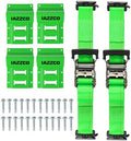 UTV Wheel Chock Tie Down Kit, 4500lb Break Strength, 2 Pack by IAZZCO