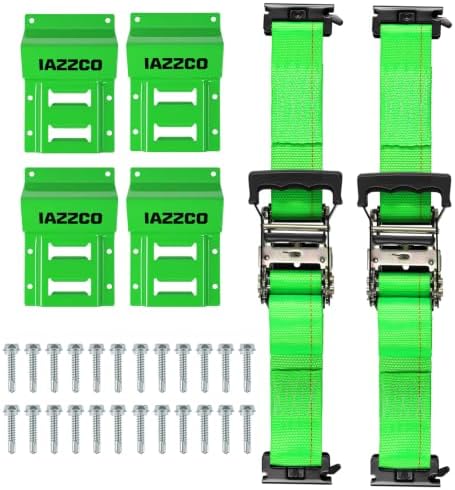 UTV Wheel Chock Tie Down Kit, 4500lb Break Strength, 2 Pack by IAZZCO