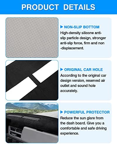 Autorder Dashboard Cover Mat for 1988-1994 Chevy Chevrolet Silverado/GMC Sierra - Image 6
