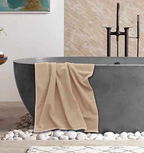 COTTON CRAFT Euro Spa Waffle Weave Bath Towels - Image 2
