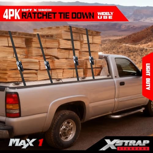 XSTRAP STANDARD 4-PK Ratchet Tie Down Straps - Image 2
