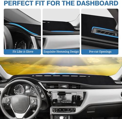 FIILINES Dash Cover for 2014-2018 Toyota Corolla, Dashboard Mat Accessories - Image 4