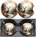 2 Pack Deer Car Coasters for Cup Holder, Neoprene Anti Slip Mat by Unknown