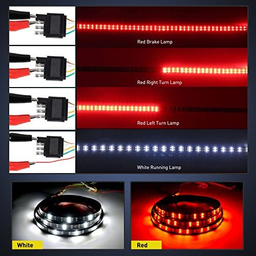 Nilight 60 Inch Truck Tailgate Light Bar Double Row 264 LEDs - Image 4