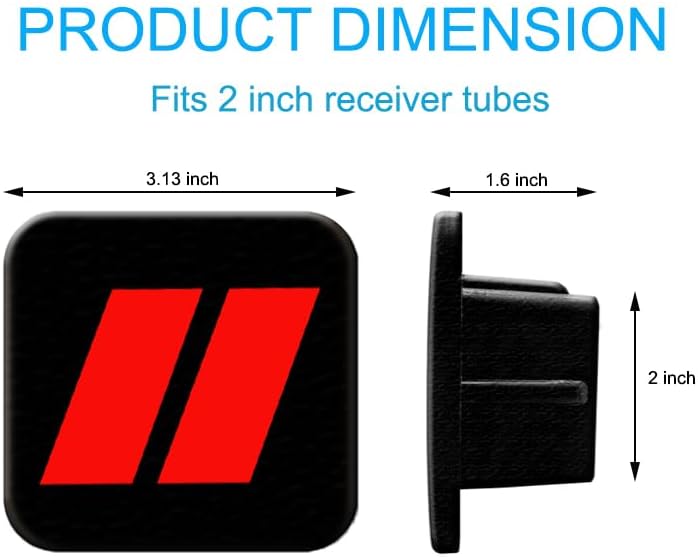 2 Inch Trailer Hitch Tube Cover Plug Cap, Rubber Receiver Tube Hitch Plug - Image 4