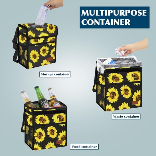 Femuar Leak Proof Car Trash Can - Image 3
