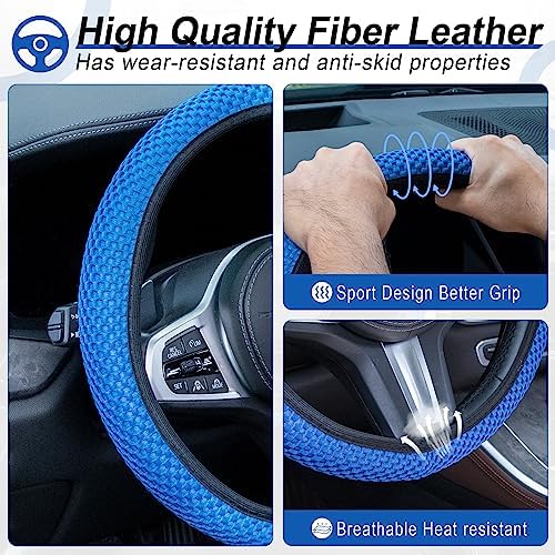 Alpmosn Elastic Stretch Steering Wheel Cover, Universal Interior Accessories - Image 3