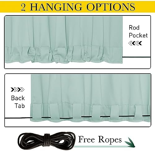 NICETOWN 2 PCs Waterproof Outdoor Curtains - Image 2