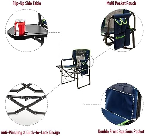 SUNNYFEEL Oversized Camping Chair Portable Directors Chairs - Image 5