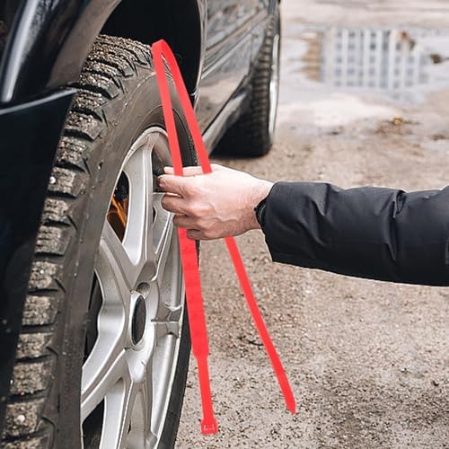 20 Pcs Car Tire Snow Chains, Adjustable Rubber Zip Tie Set - Image 4