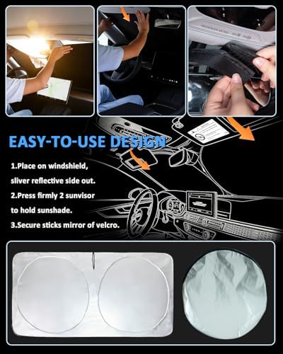 for Soul Windshield Sun Shade for 2020-2026 Kia Soul Window Sunshade - Image 2