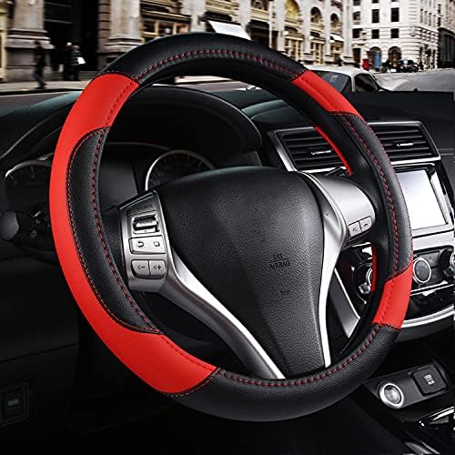 Leather Car Steering Wheel Cover Universal Fit by Szttswamp