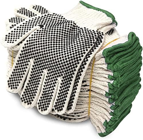Evridwear Cotton Polyester String Knit Shell Safety Protection Work Gloves by Evridwear