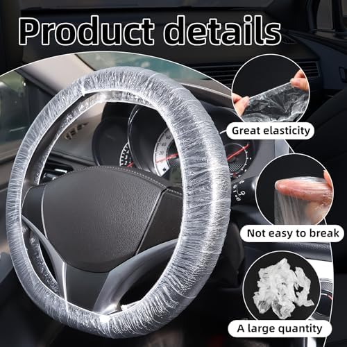 500pcs Disposable Steering Wheel Covers, Disposable Steering Wheel Protector - Image 2