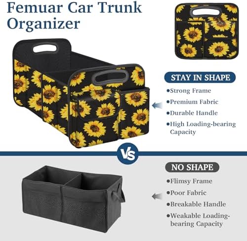 Femuar Car Trunk Organizer, Car Storage Organizer - Image 3