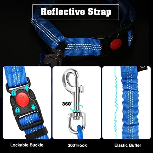 Chew Proof Dog Car Seat Belt, 2 in 1 Steel Cable Dog Car Accessories Headrest - Image 6