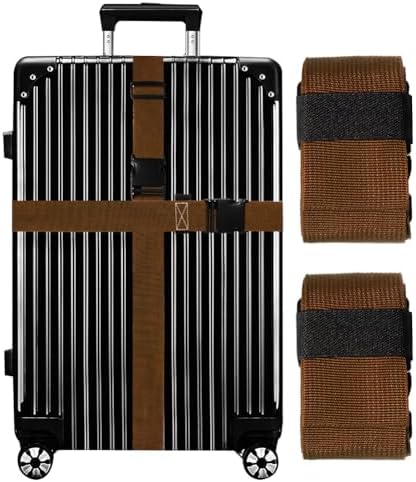 Luggage Straps for Suitcases TSA Approved-2 Pack Bright Personalized Luggage by GOWRAPS