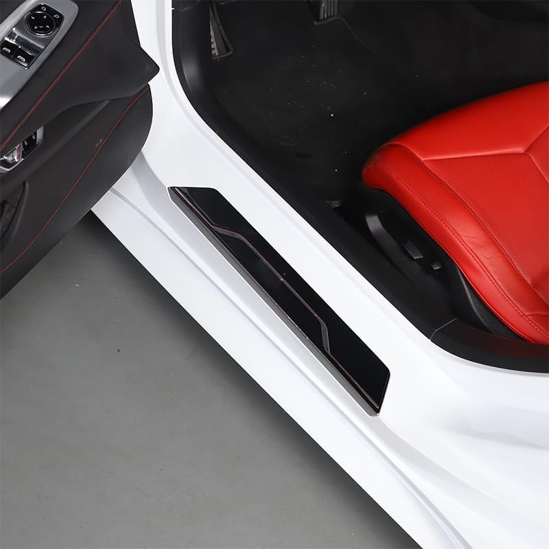 2PCS Car Door Sill Protector, Automotive Door Entry Guard Compatible - Image 4
