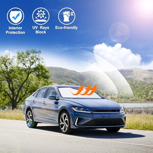 Windshield Sun Shade for 2011-2018 Volkswagen Jetta Accessories - Image 6