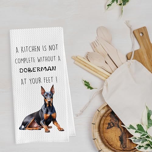 Funny Doberman Dish Towels Set - Image 4