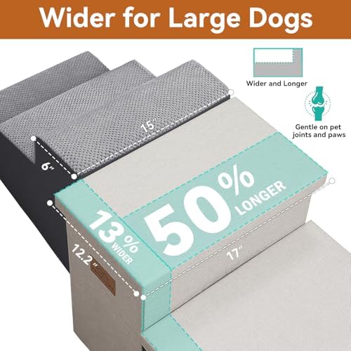 Zerbuger Dog Stairs with Storage - Image 3