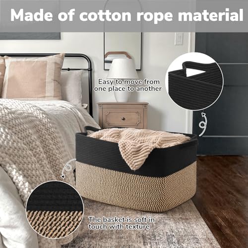 Goodpick 75L Extra Large Woven Blanket Basket - Image 5