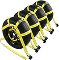 Tow Dolly Basket Straps with Flat Hook Fit 14"-19" Car Tire by Sumpluct