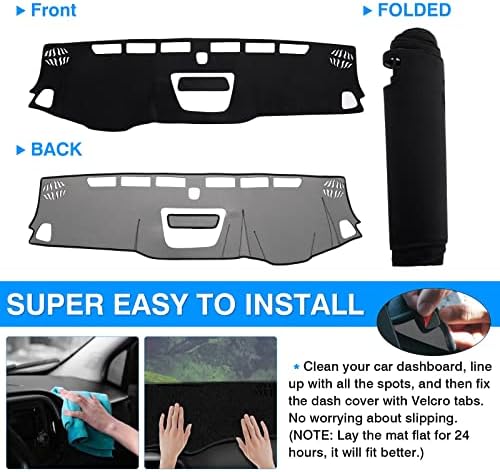 Autorder Dashboard Cover Mat for 2015-2020 2021 2022 Chevrolet Chevy Colorado - Image 5
