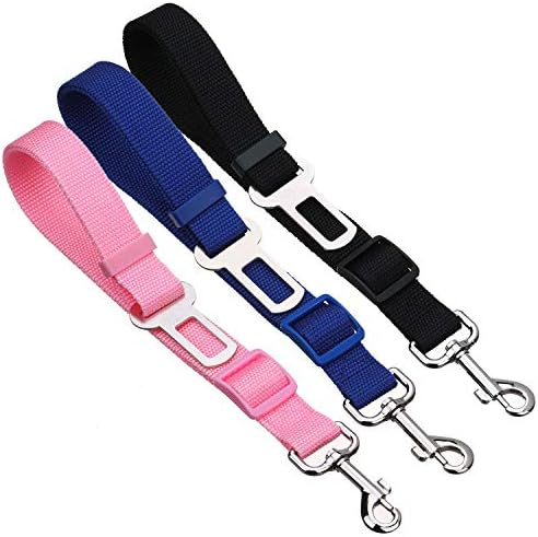 Elisel Elisel 2 Packs Adjustable Length Pet Dog Cat car seat Belt Pet seat Belt - Image 5