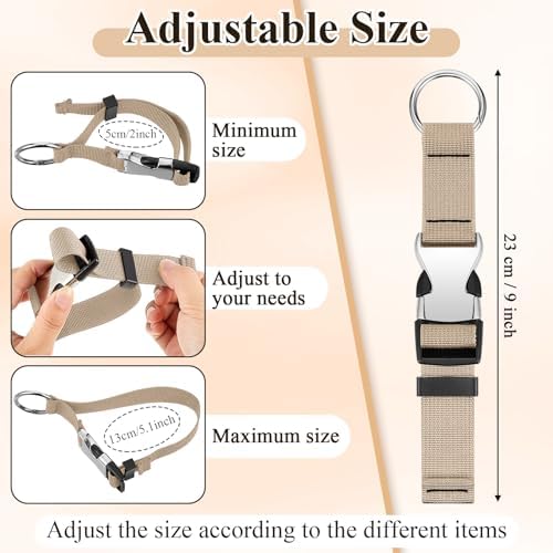 3 Pcs Add a Bag Luggage Straps for Suitcases, Connector Straps - Image 2