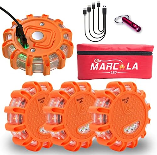 Marcala 4-Pack Rechargeable Emergency Lights by MARCALA