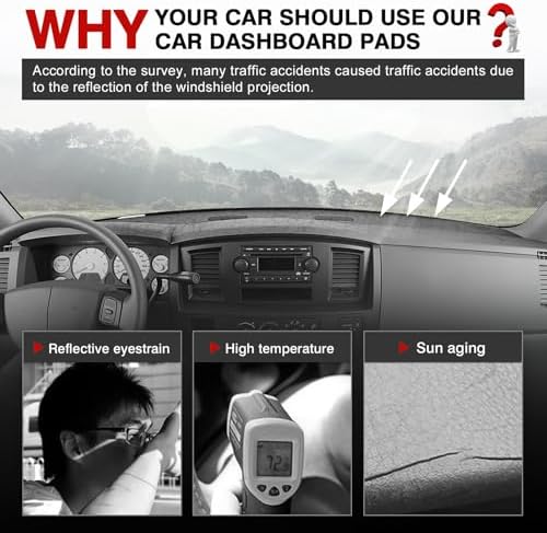 Autorder Gray Dashboard Cover Mat - Image 2