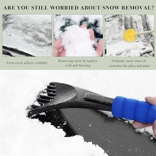 2PCS Ice Scraper for Car Windshield, Scratch-Free Auto Window Snow Scraper - Image 5