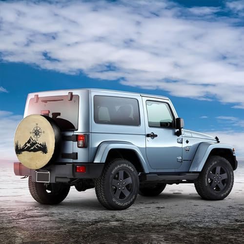 Nature Mountain Compass Spare Tire Cover - Image 4