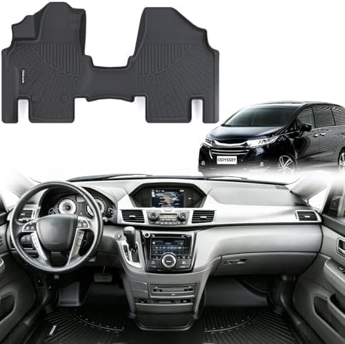 Front Floor Mats for Honda Odyssey 2017 2016 2015 2014 2013 2012 2011 Mini by WAYIDSS