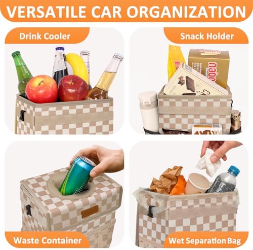 Vankor Car Trash Can with Lid Leak Proof Car Accessories - Image 6