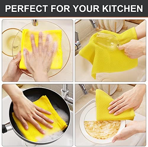 Kitinjoy 100% Cotton Waffle 6-Pack Kitchen Towels - Image 4