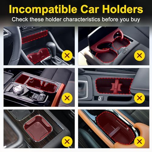 Cup Holder Expander, Car Cup Holder Expander - Image 2