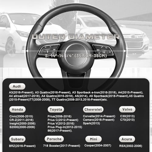Steering Wheel Cover 14"-14.25", Heavy Duty, Non-Folding Packaging - Image 5