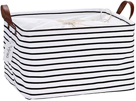 Hinwo 31L Large Canvas Storage Bin by Hinwo