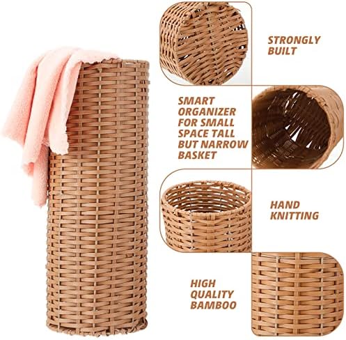 Weysat Woven Rattan Umbrella Stand Holder - Image 4