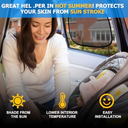 5 Pack Car Window Sunshade Set, Side and Rear - Image 5