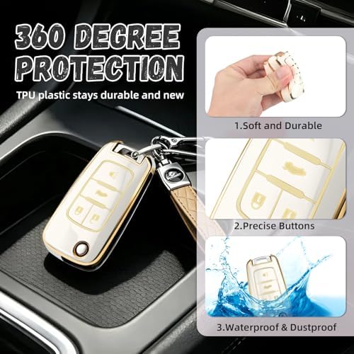for Chevy Key Fob Cover, Premium Soft TPU Full Protection Key Cover - Image 5