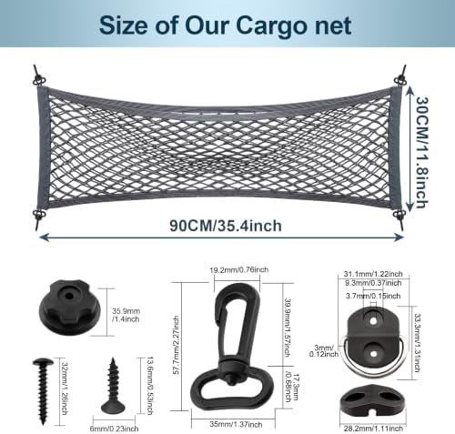 Expandable Trunk Cargo Net for SUV, RV & Truck 35"x12" - Image 2