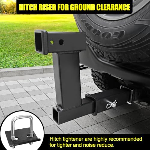 KAIRAY Trailer Receiver Hitch Riser Extender Adapter 10" Drop/Riser, 7500lbs - Image 6