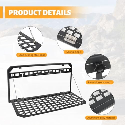FUNY Tailgate Table Rear Foldable Storage Cargo Rack - Image 3