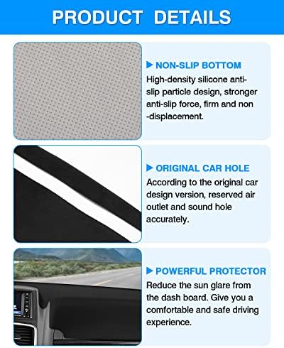 Autorder Dashboard Cover Mat for Dodge Grand Caravan 2011-2020 /Chrysler Town - Image 6
