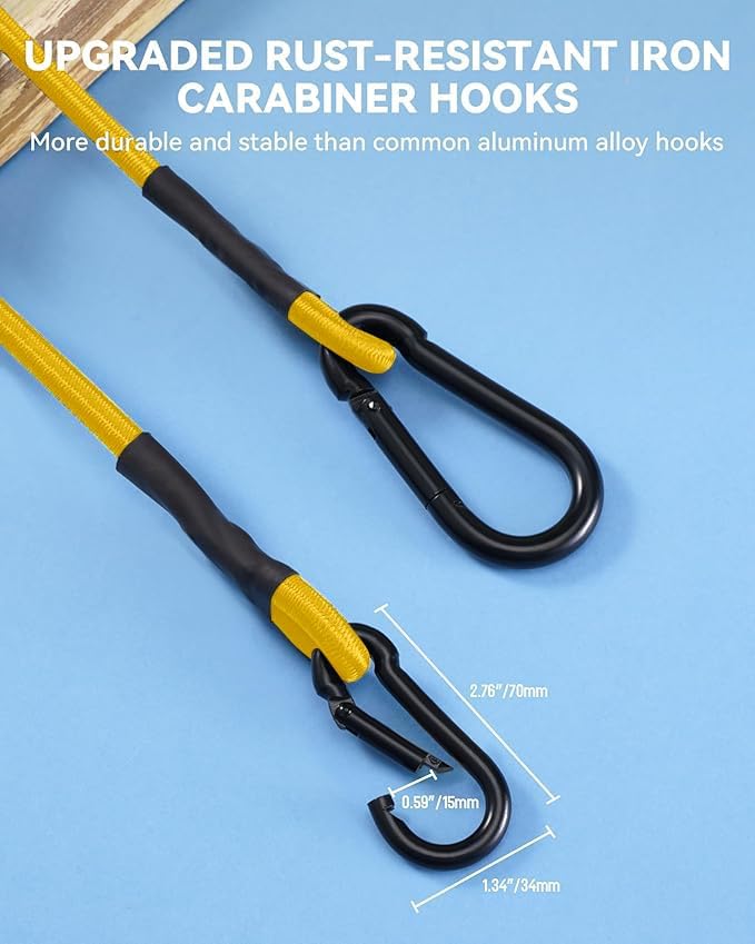 8 Pack 36" Heavy Duty Bungee Cords - Image 3